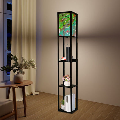 Gavin Scott Floor Lamp with Shelves (2 Colors)