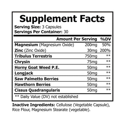 Gavin Scott Cosmetics Magnesium Zinc Supplement (90 Capsules)