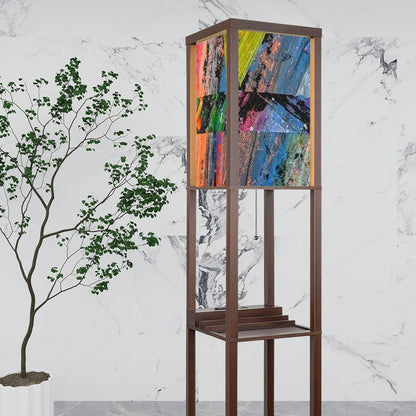 Gavin Scott Floor Lamp with Shelves (2 Colors)