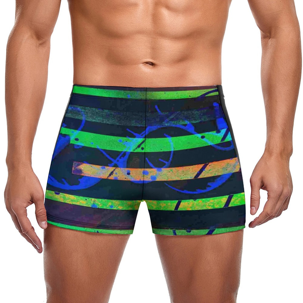 Gavin Scott Square Cut Swimming Trunks (Masc S-3XL)