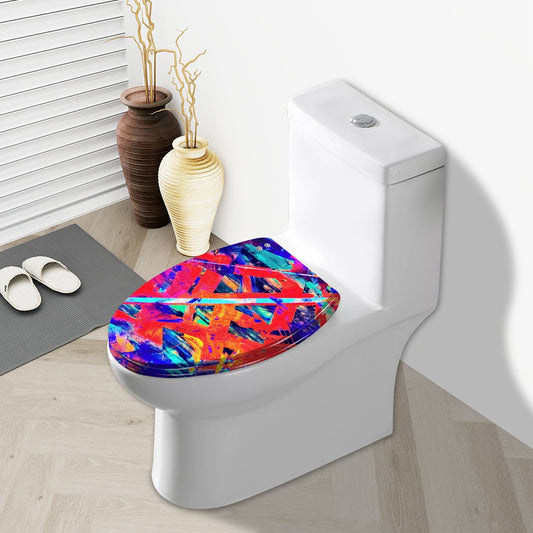 Gavin Scott Elongated Toilet Seat w/Matching Soft-close Lid (V-Shape)