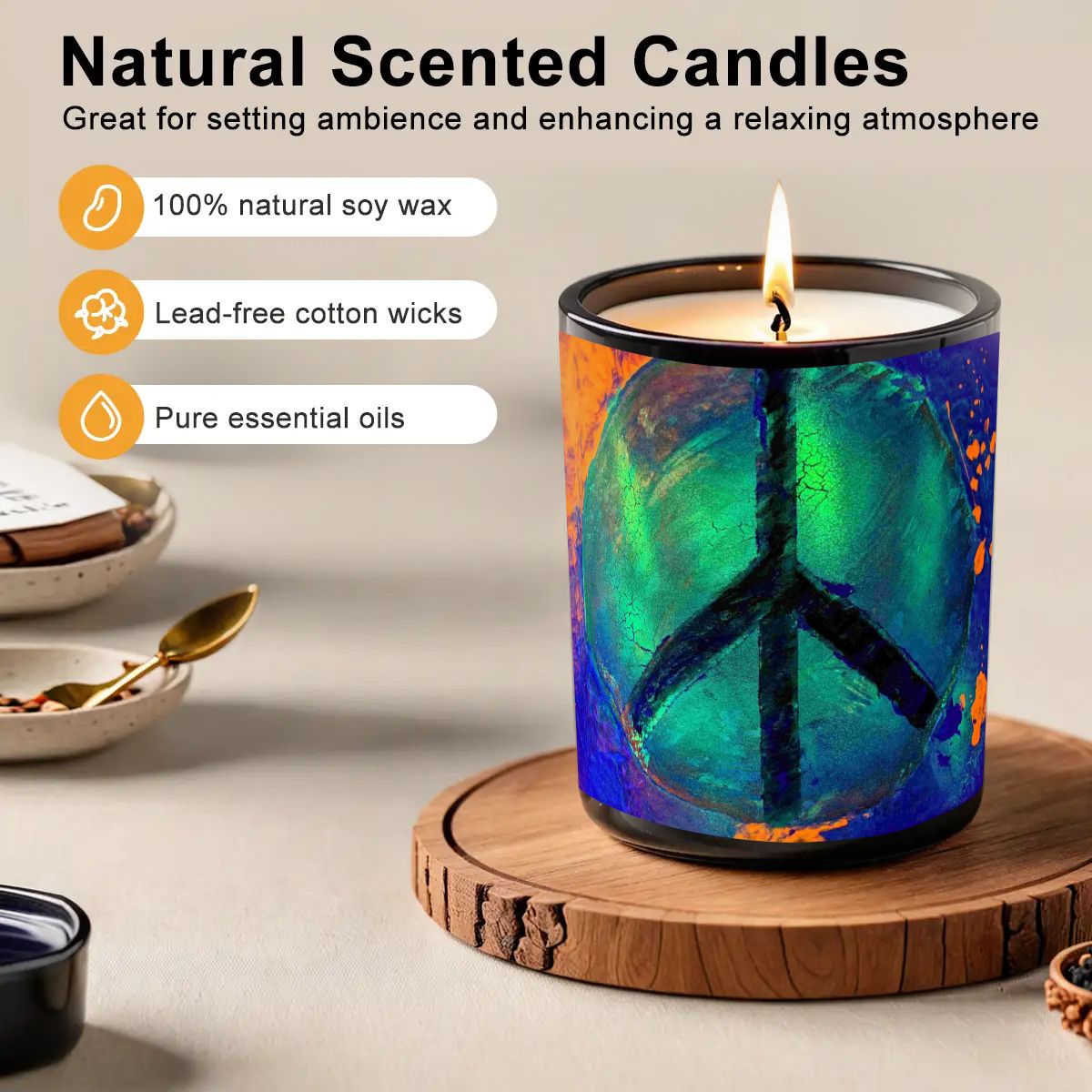 Gavin Scott Scented Black Jar Candle (6oz)