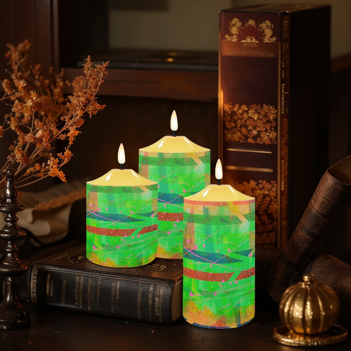 Gavin Scott Flameless Candles w/Remote (Set of 3)
