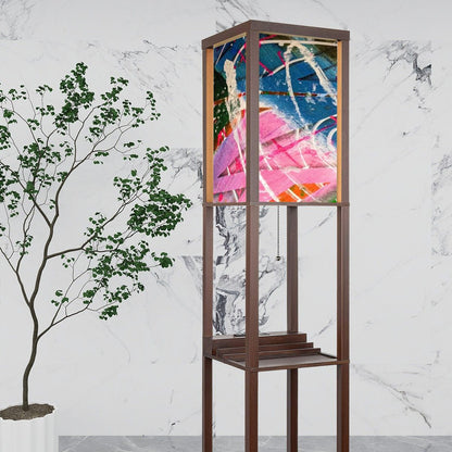 Gavin Scott Floor Lamp with Shelves (2 Colors)