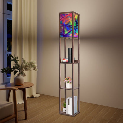 Gavin Scott Floor Lamp with Shelves (2 Colors)