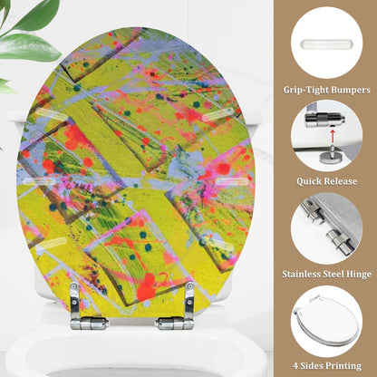 Gavin Scott Round Toilet Seat w/Matching Soft-close Lid (O-Shape)