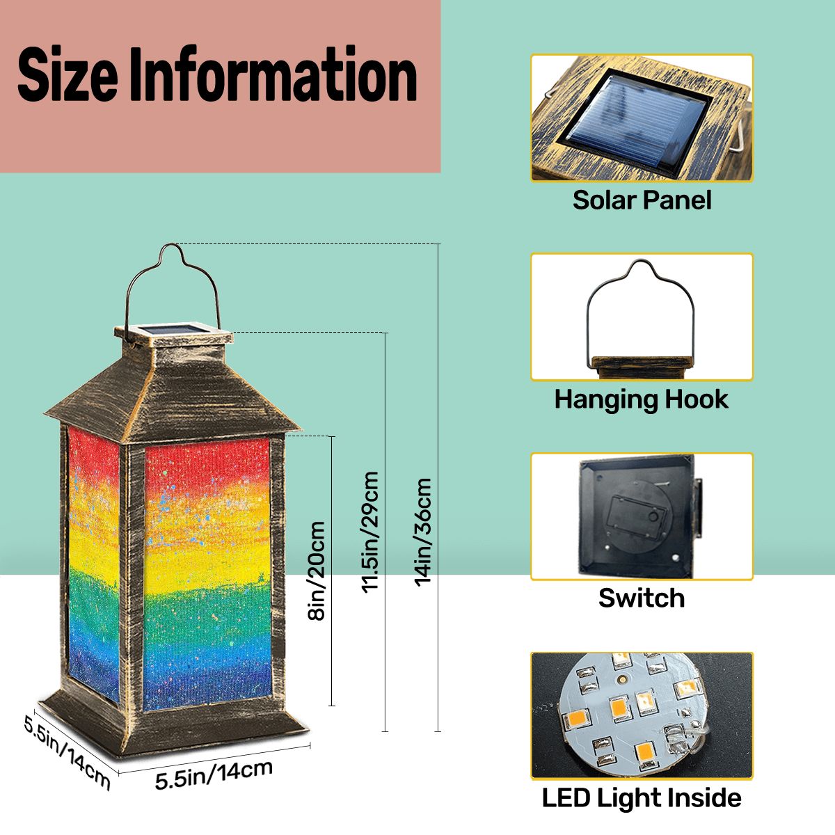 Gavin Scott Solar Powered Indoor/Outdoor Lantern