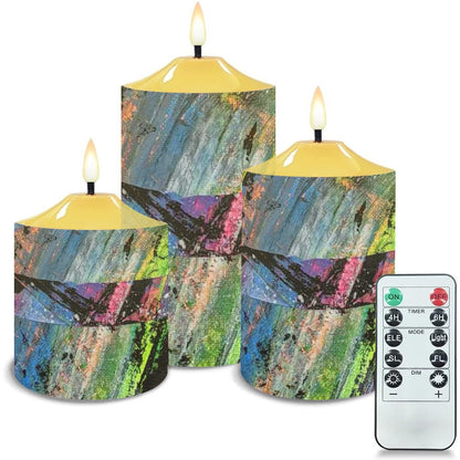 Gavin Scott Flameless Candles w/Remote (Set of 3)
