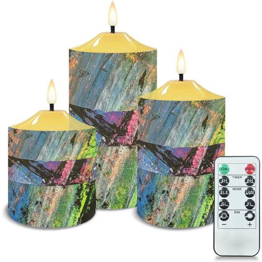 Gavin Scott Flameless Candles w/Remote (Set of 3)