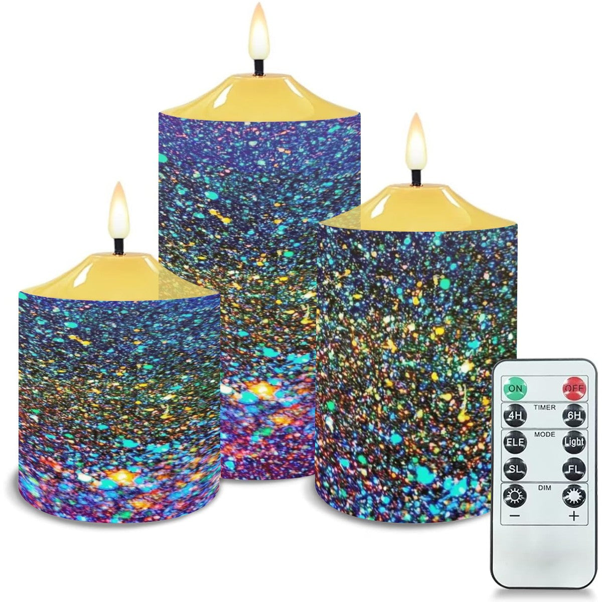 Gavin Scott Flameless Candles w/Remote (Set of 3)