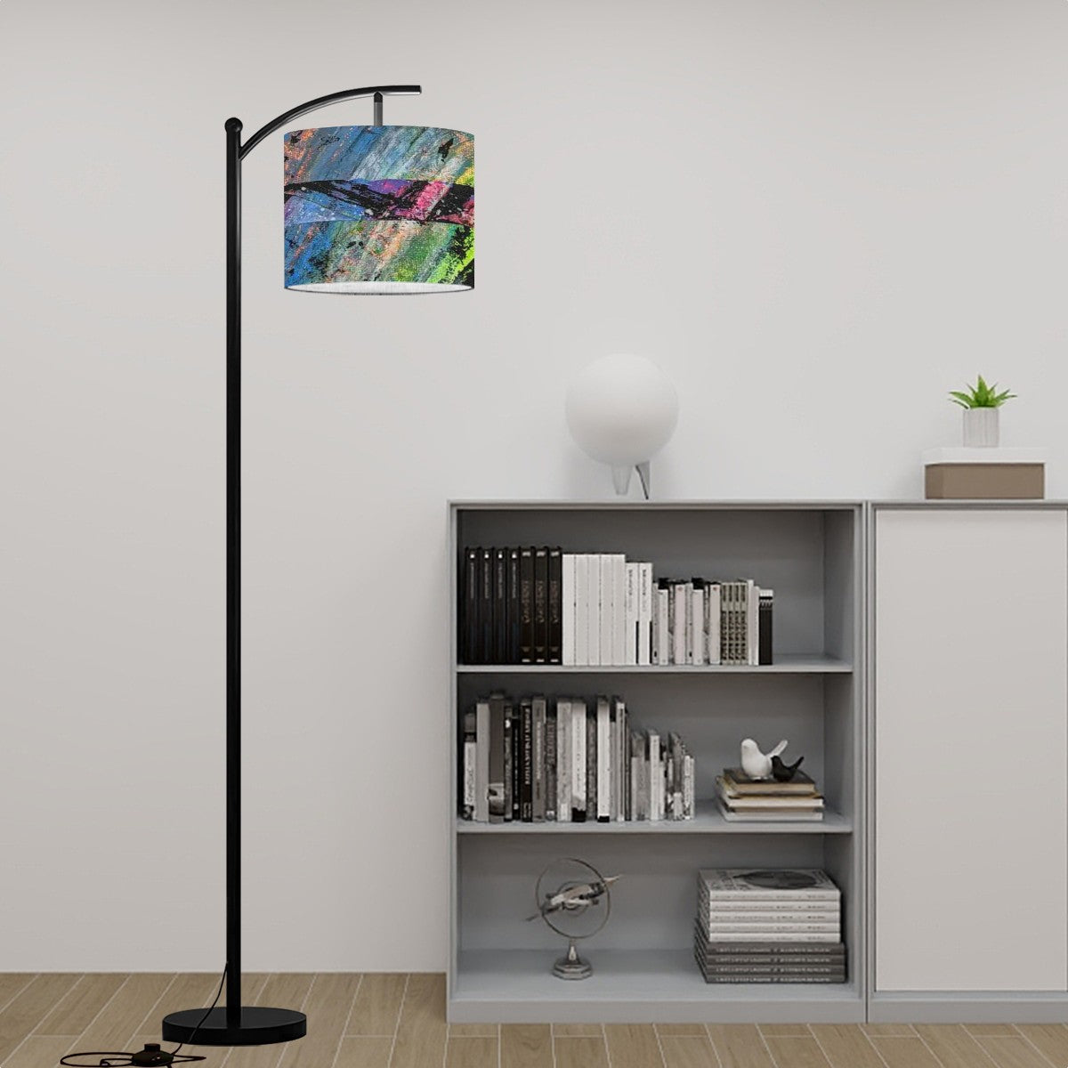 Gavin Scott Arc Floor Lamp w/Remote