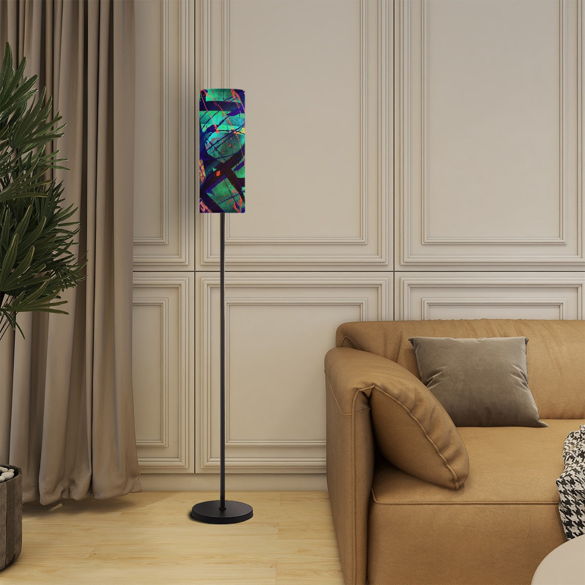 Gavin Scott Pillar Torch Floor Lamp