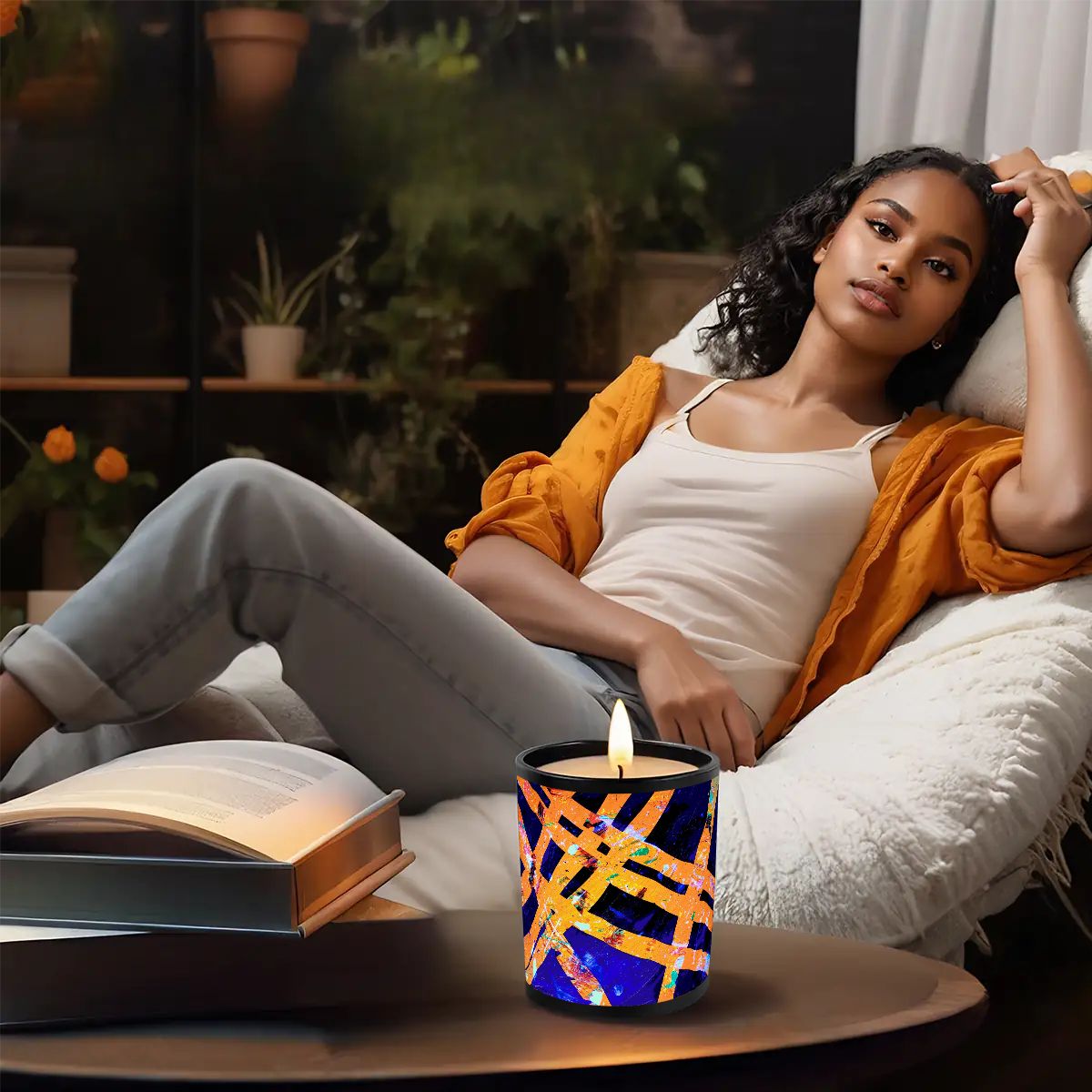 Gavin Scott Scented Black Jar Candle (6oz)