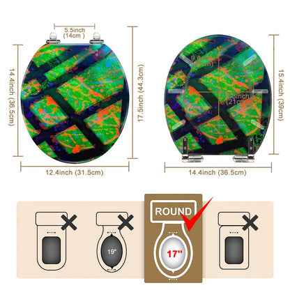 Gavin Scott Round Toilet Seat w/Matching Soft-close Lid (O-Shape)