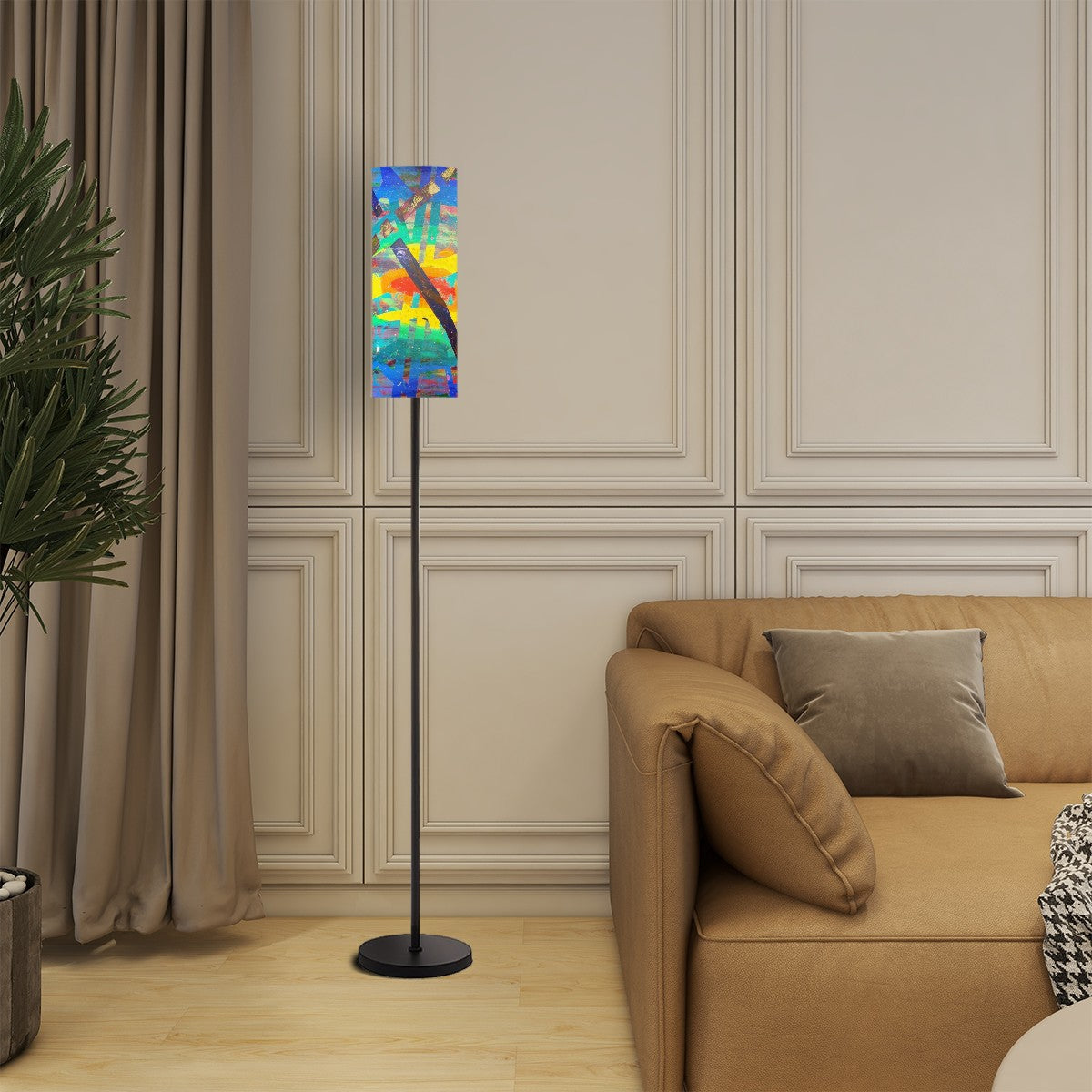 Gavin Scott Pillar Torch Floor Lamp
