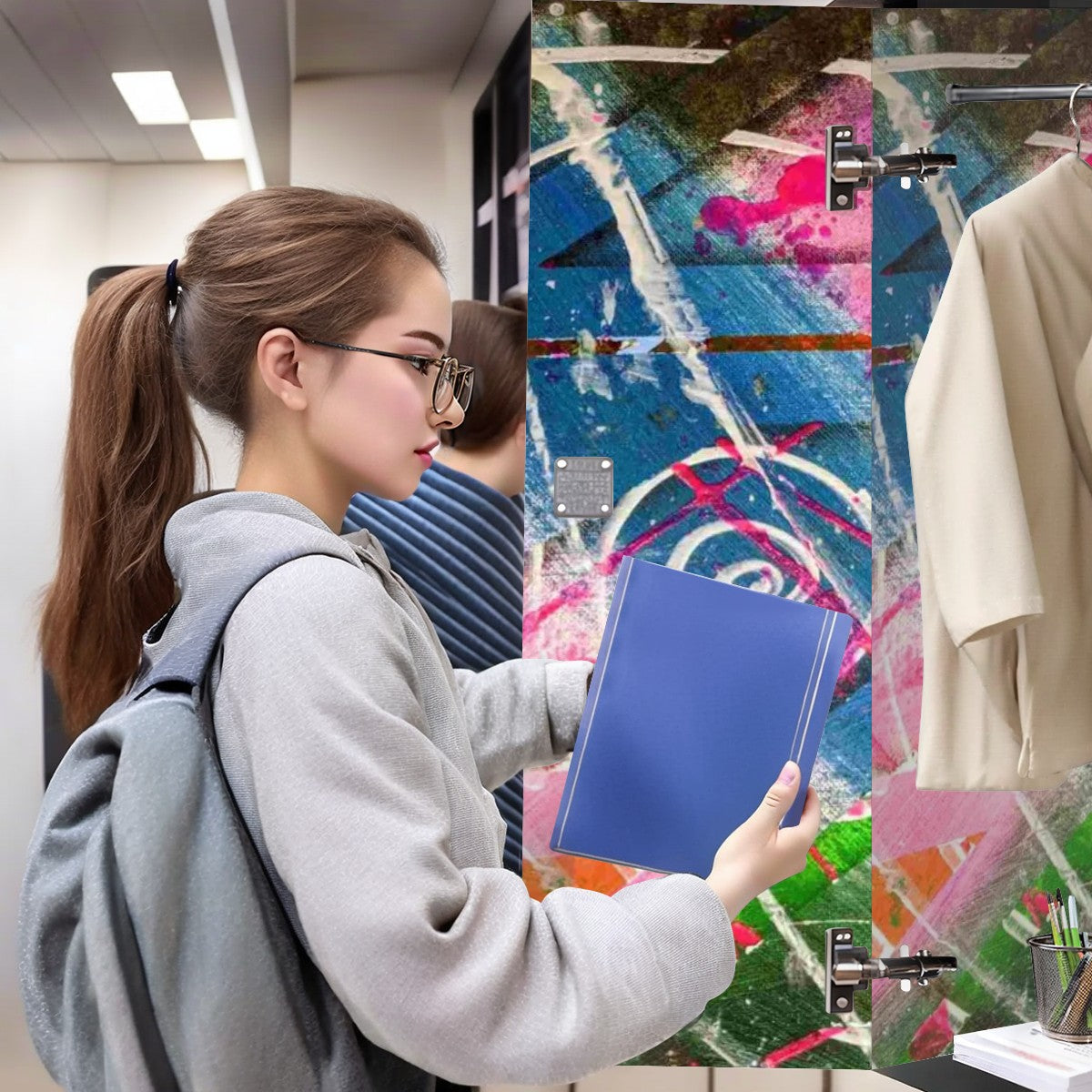 Gavin Scott Magnetic Locker Wallpaper 2 pcs