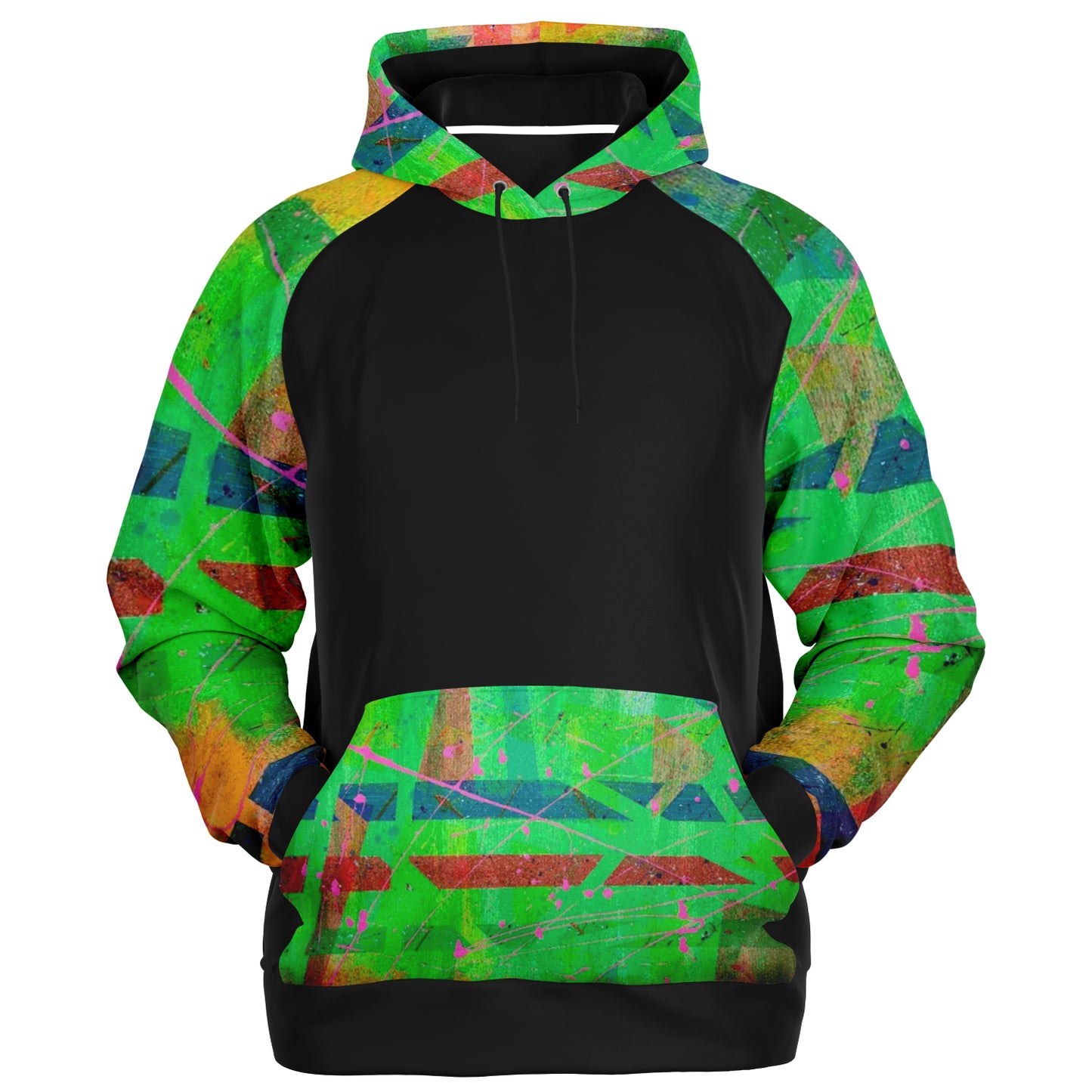 Gavin Scott Splash of Color Raglan Hoodie (Genderless XS-4XL)