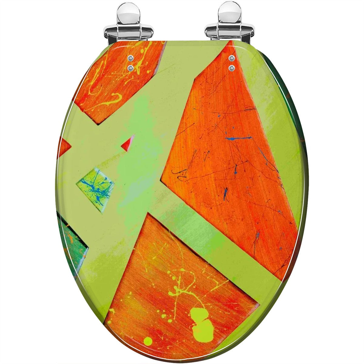 Gavin Scott Elongated Toilet Seat w/Matching Soft-close Lid (V-Shape)