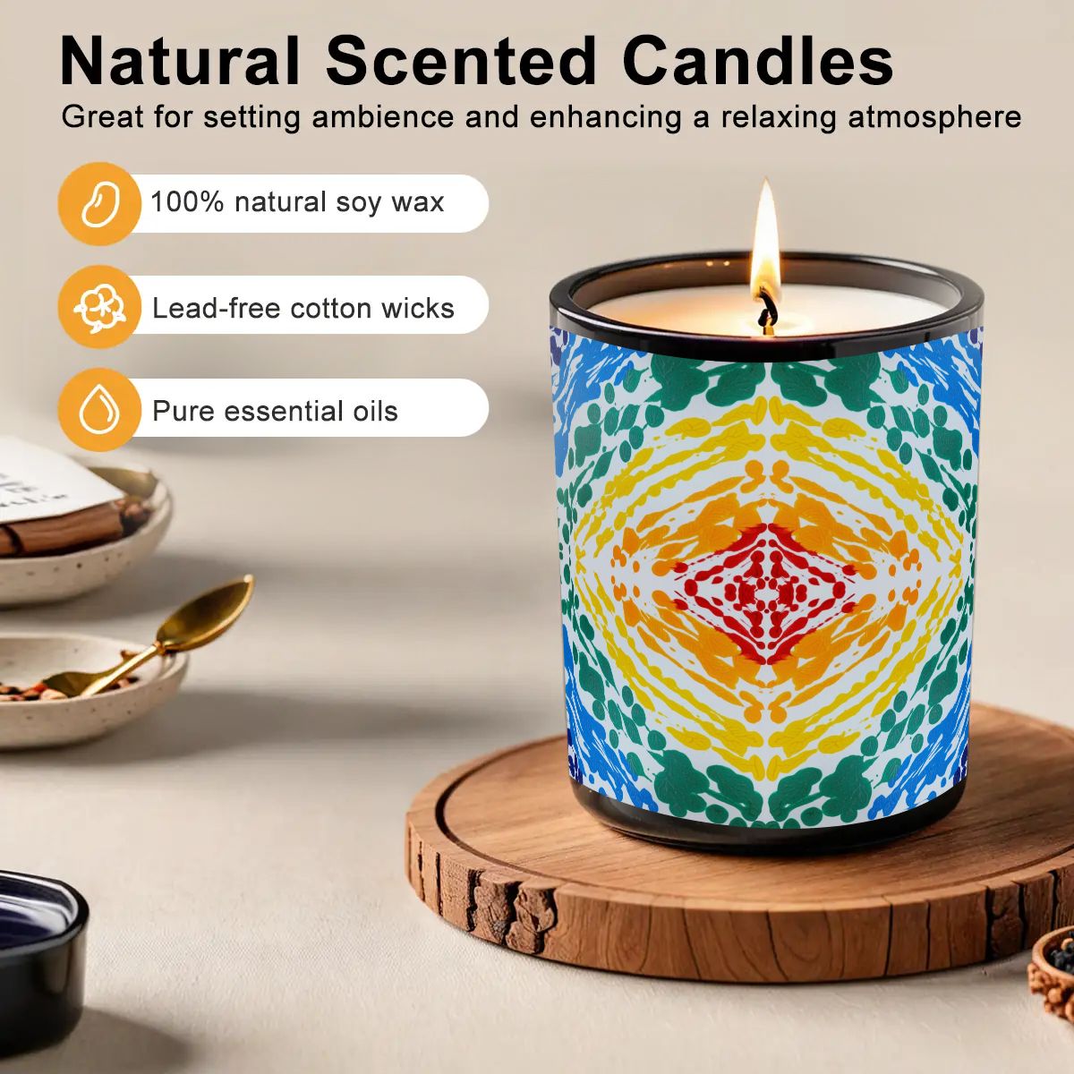 Gavin Scott Scented Black Jar Candle (6oz)