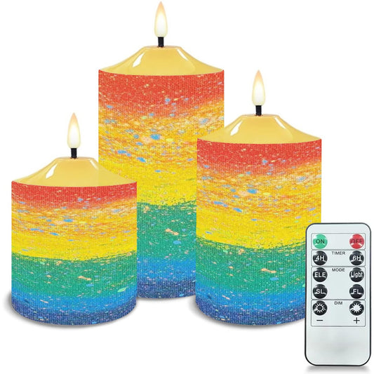 Gavin Scott Flameless Candles w/Remote (Set of 3)