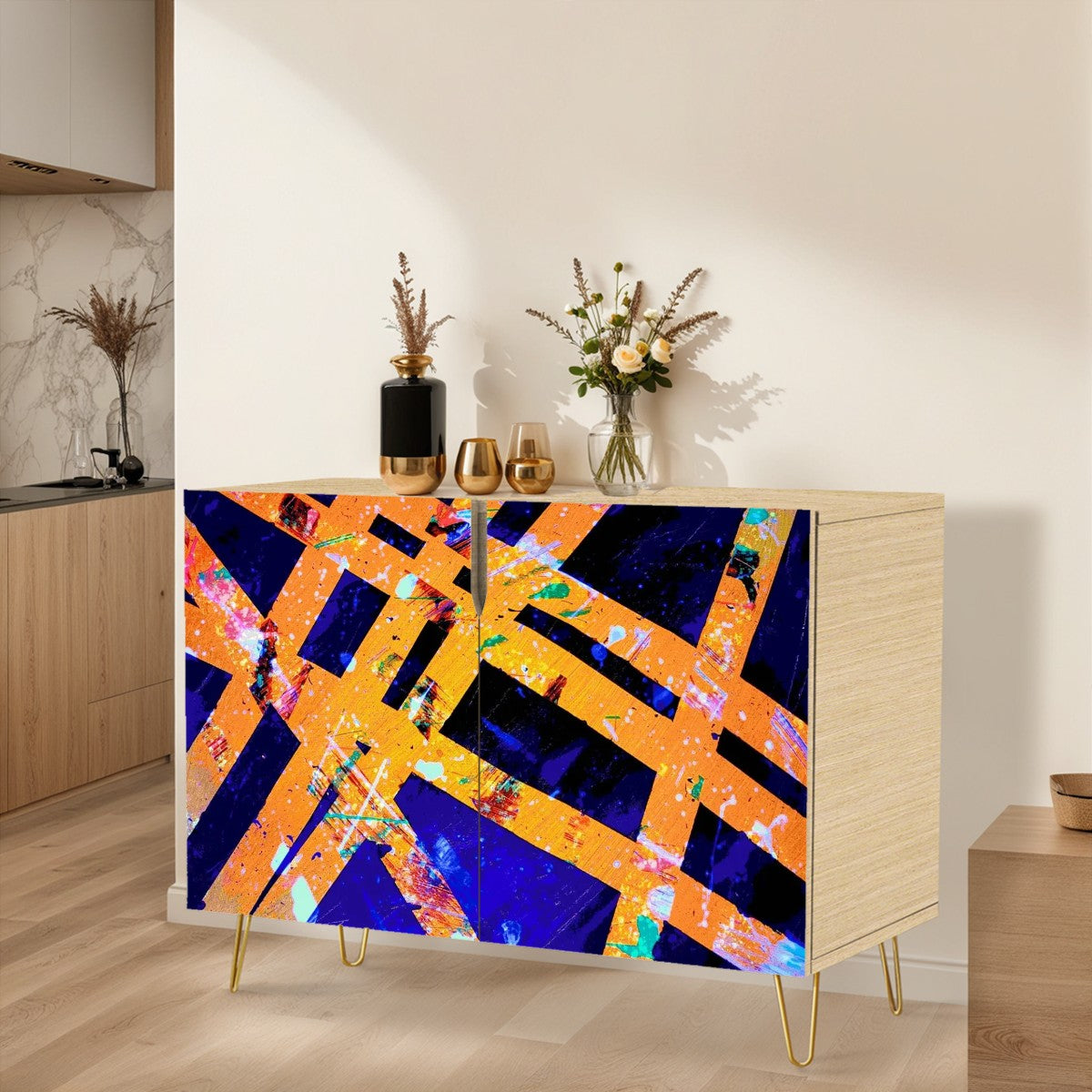 Gavin Scott Wooden Sideboard Cabinet