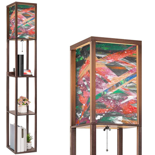 Gavin Scott Floor Lamp with Shelves (2 Colors)