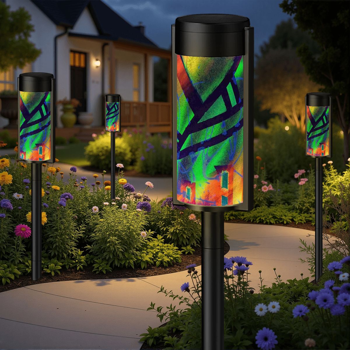 Gavin Scott Adjustable Outdoor Solar Lights (set of 4)