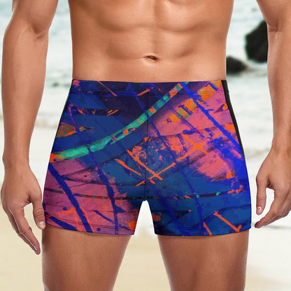 Gavin Scott Square Cut Swimming Trunks (Masc S-3XL)
