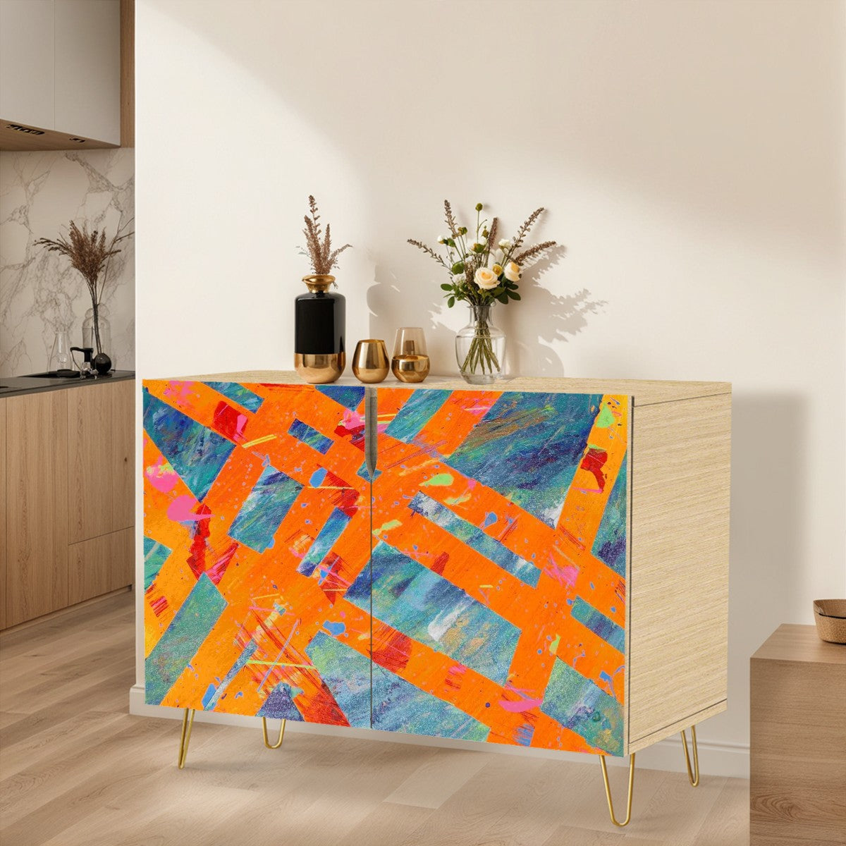 Gavin Scott Wooden Sideboard Cabinet