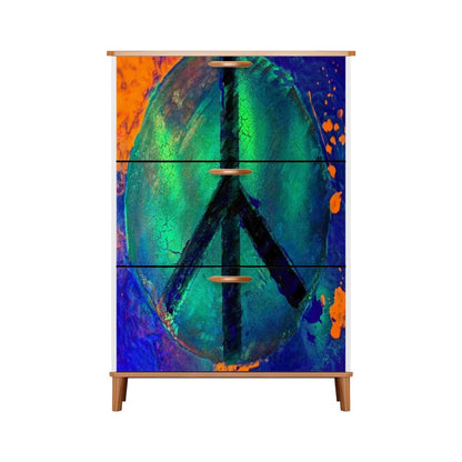 Gavin Scott Wood & Leather Shoe Cabinet