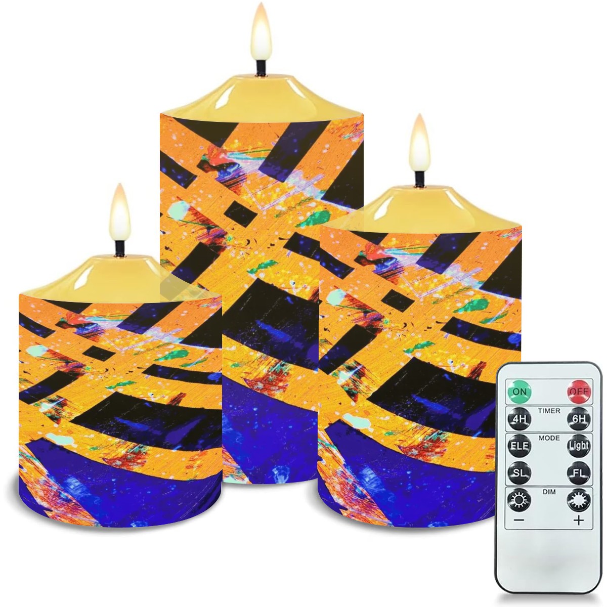 Gavin Scott Flameless Candles w/Remote (Set of 3)