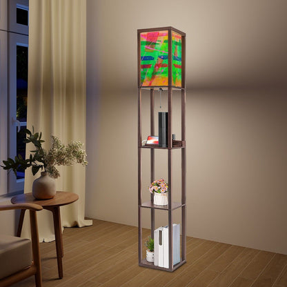 Gavin Scott Floor Lamp with Shelves (2 Colors)