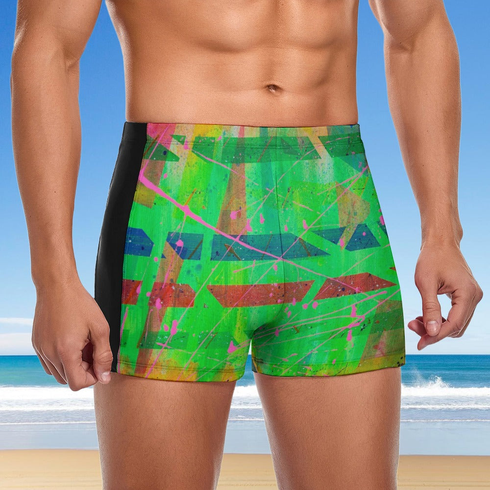 Gavin Scott Square Cut Swimming Trunks (Masc S-3XL)