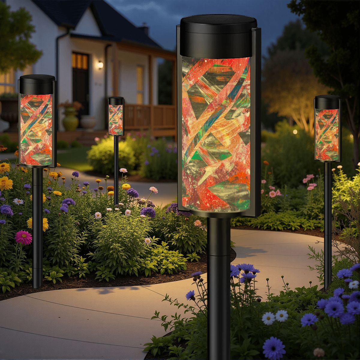 Gavin Scott Adjustable Outdoor Solar Lights (set of 4)