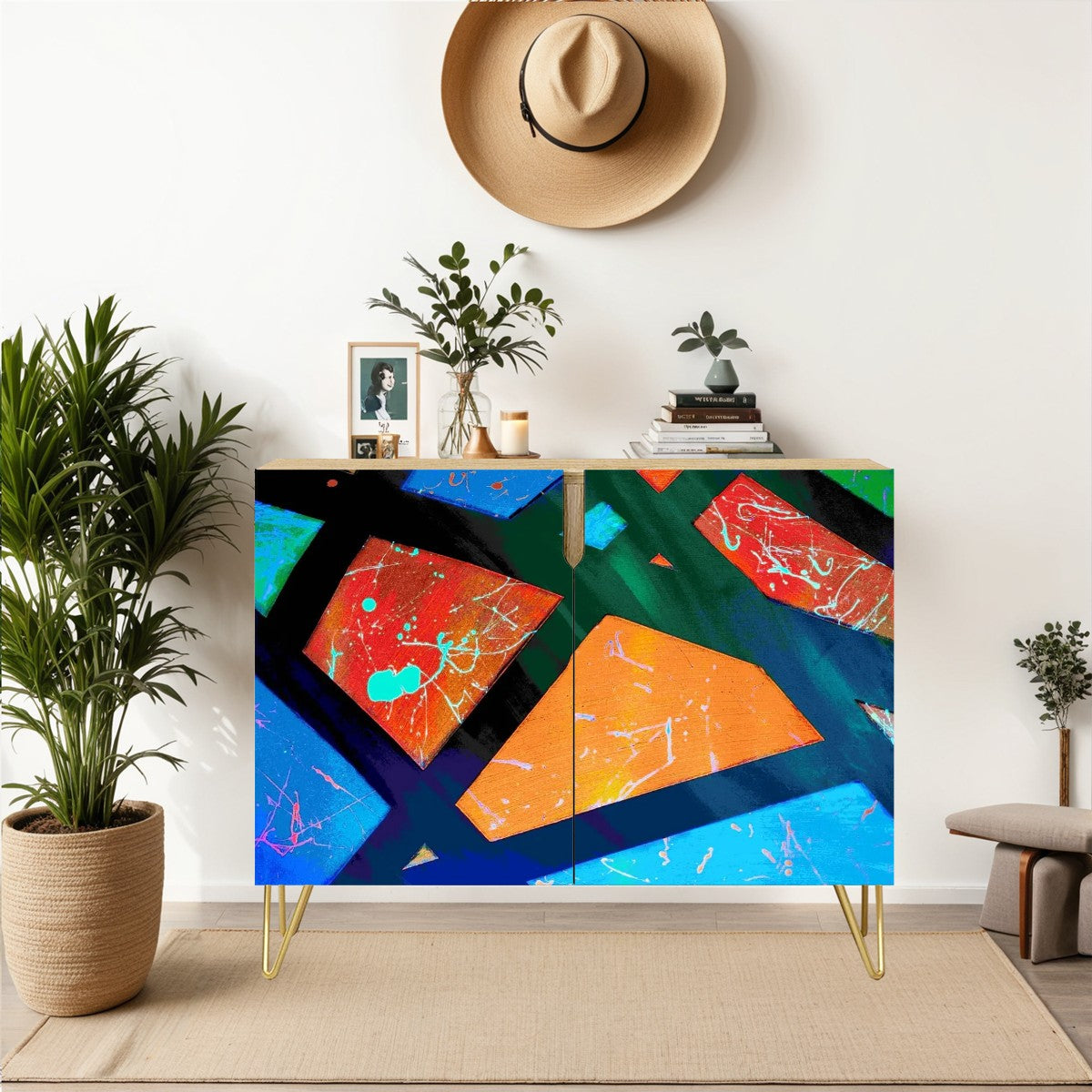 Gavin Scott Wooden Sideboard Cabinet