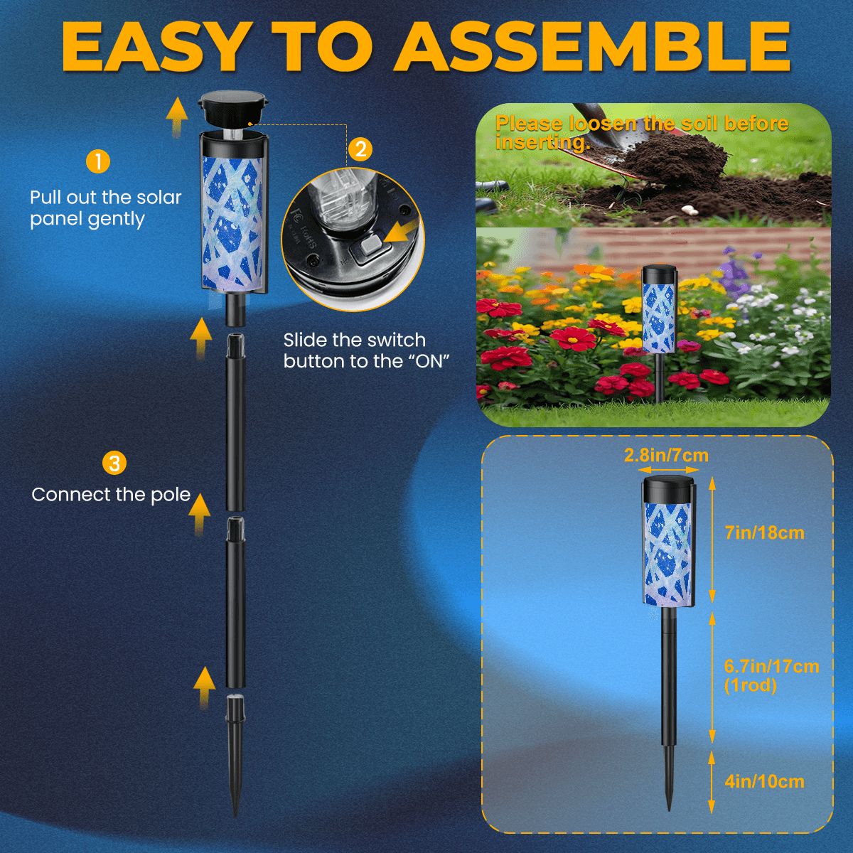 Gavin Scott Adjustable Outdoor Solar Lights (set of 4)