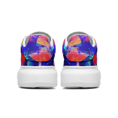 Gavin Scott Genderless Non-Slip Lace Up Vegan Leather Sneakers