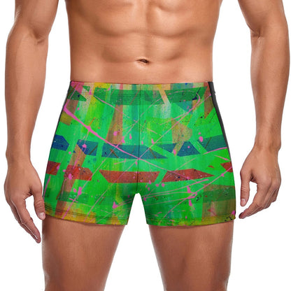 Gavin Scott Square Cut Swimming Trunks (Masc S-3XL)