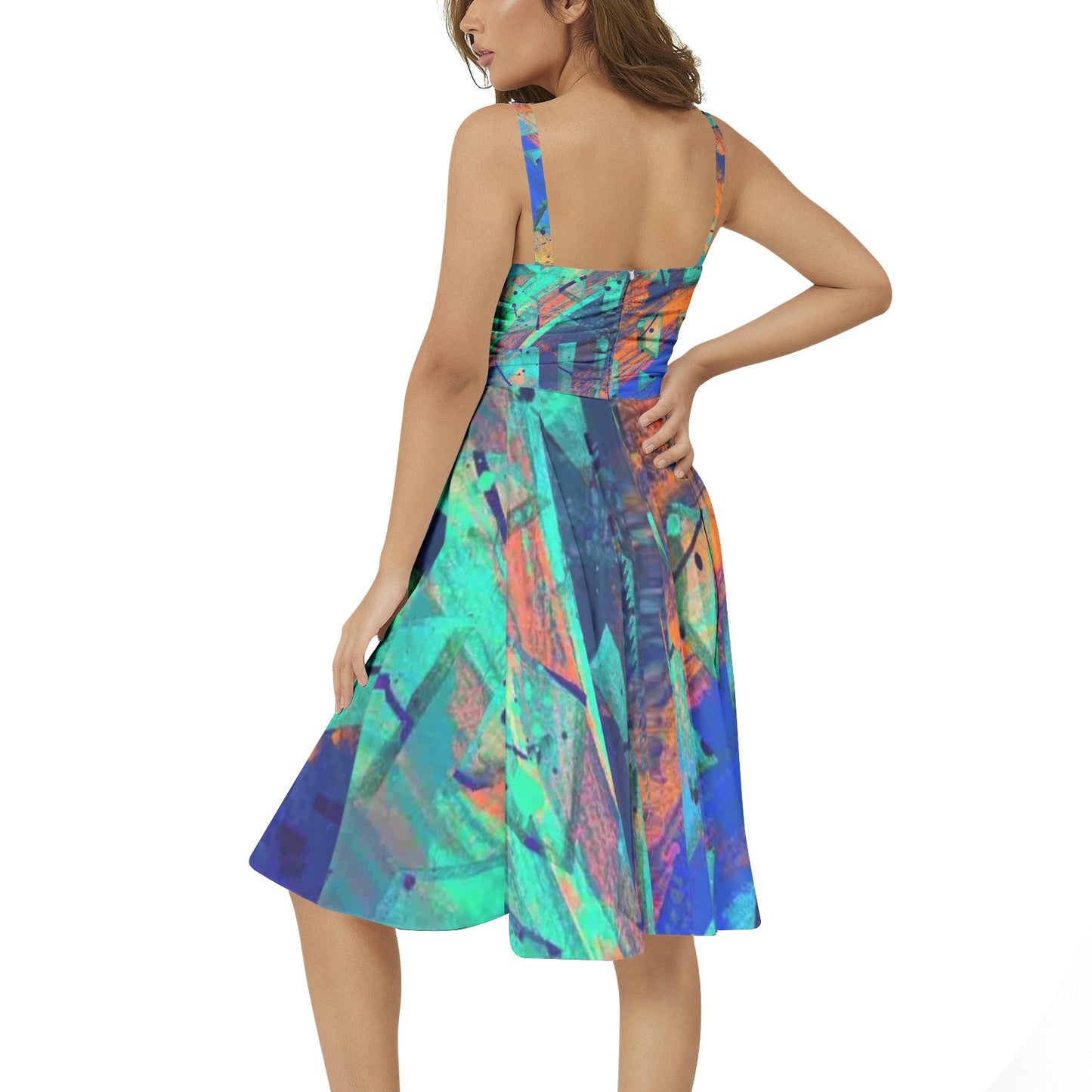 Gavin Scott Sleeveless Flare Hem Midi Dress (Femme XS-3XL)