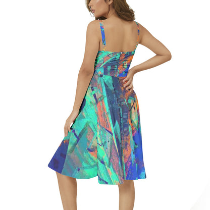 Gavin Scott Sleeveless Flare Hem Midi Dress (Femme XS-3XL)