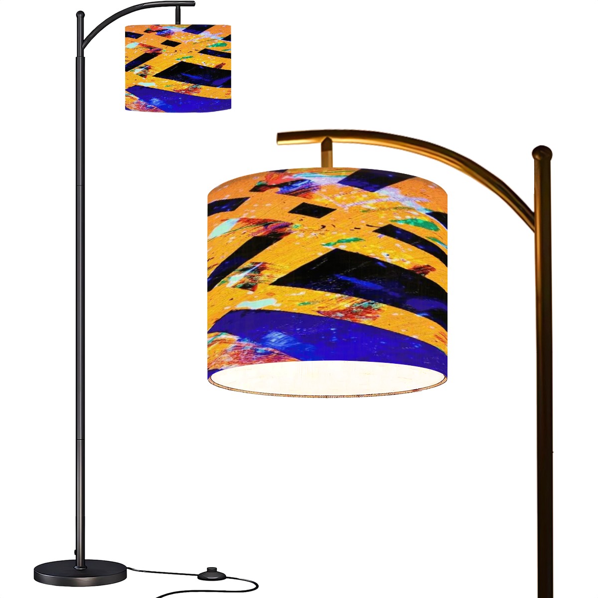 Gavin Scott Arc Floor Lamp w/Remote