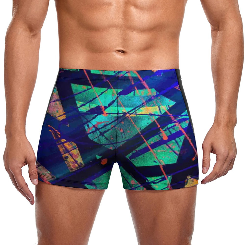Gavin Scott Square Cut Swimming Trunks (Masc S-3XL)