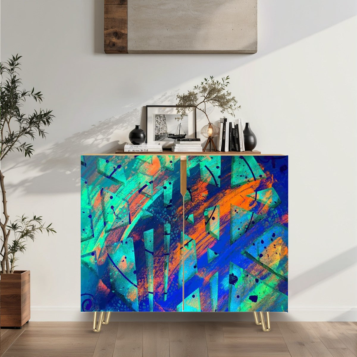 Gavin Scott Wooden Sideboard Cabinet