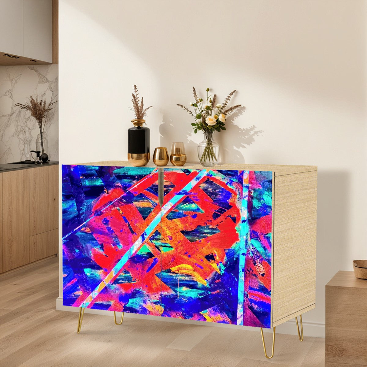 Gavin Scott Wooden Sideboard Cabinet