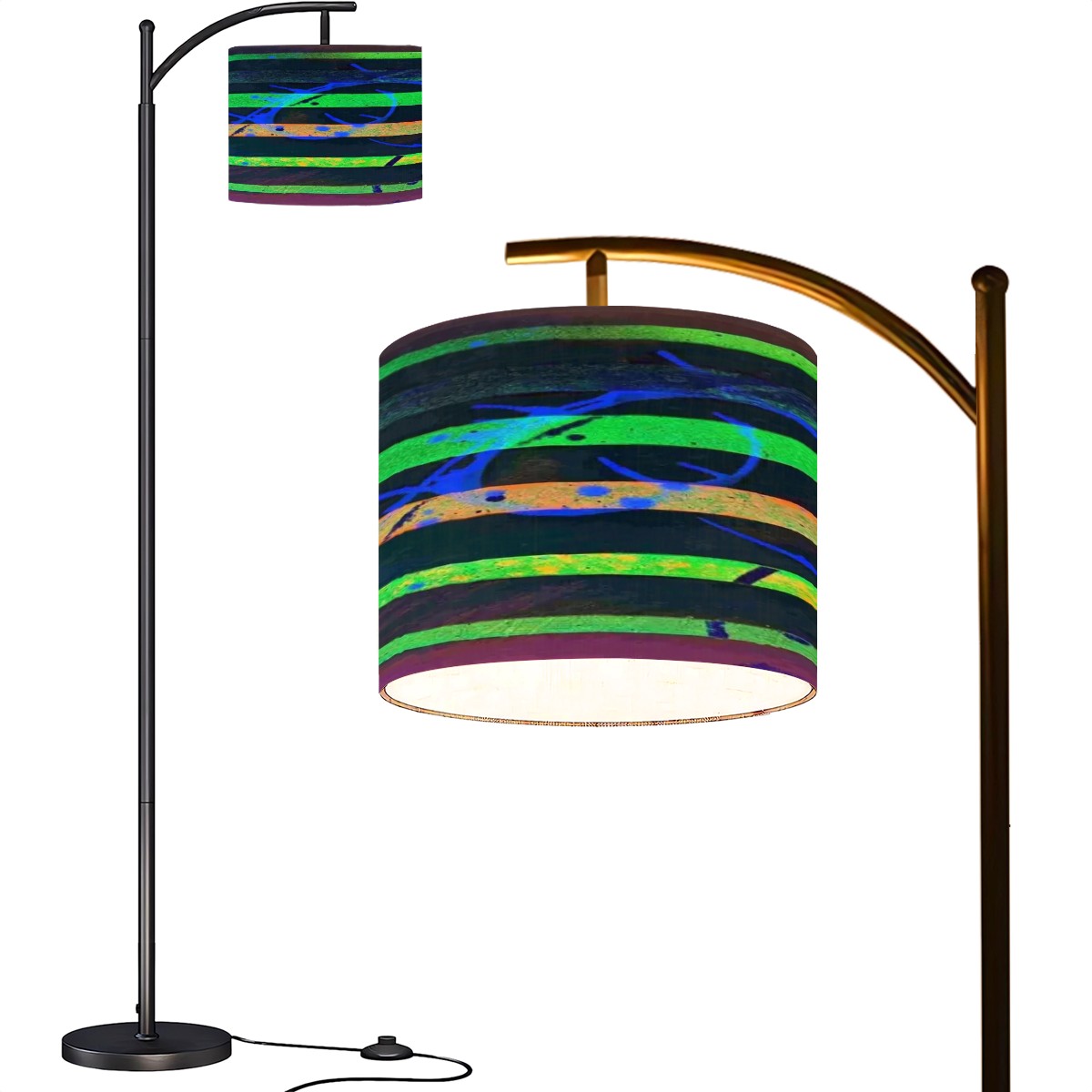 Gavin Scott Arc Floor Lamp w/Remote