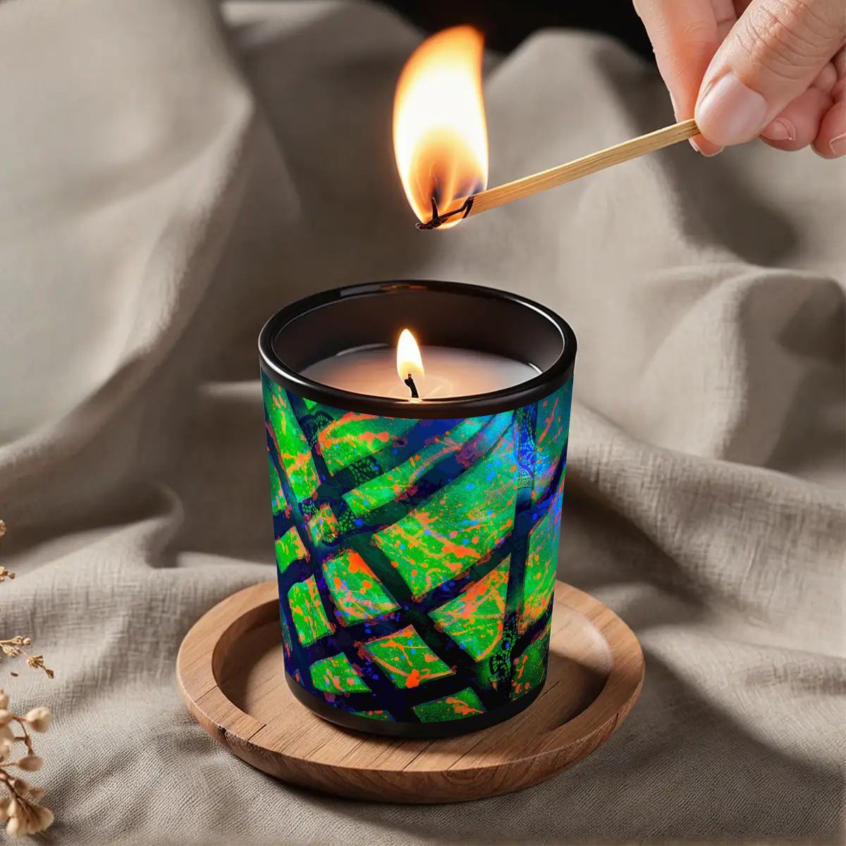 Gavin Scott Scented Black Jar Candle (6oz)