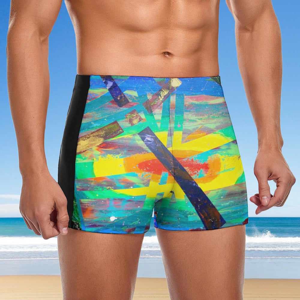 Gavin Scott Square Cut Swimming Trunks (Masc S-3XL)