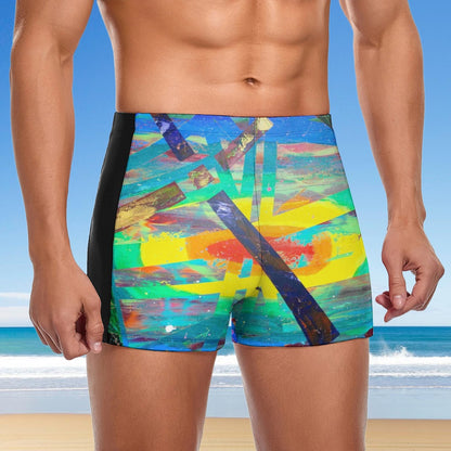 Gavin Scott Square Cut Swimming Trunks (Masc S-3XL)