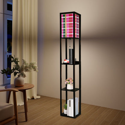 Gavin Scott Floor Lamp with Shelves (2 Colors)