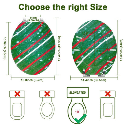 Gavin Scott Elongated Toilet Seat w/Matching Soft-close Lid (V-Shape)